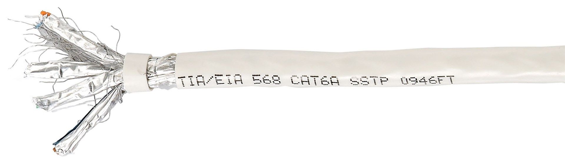 Equip Cat.6A S/FTP Installation Cable, LSZH, Solid Copper, 100m