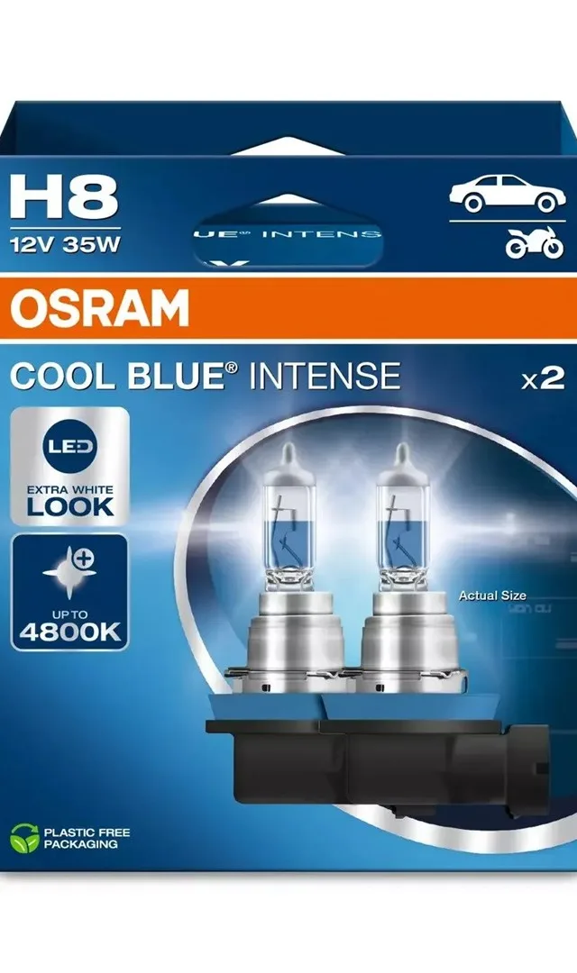 Bulb (Set of 2) H8 12V 35W PGJ19-1 Cool Blue Intense NextGen 5000K