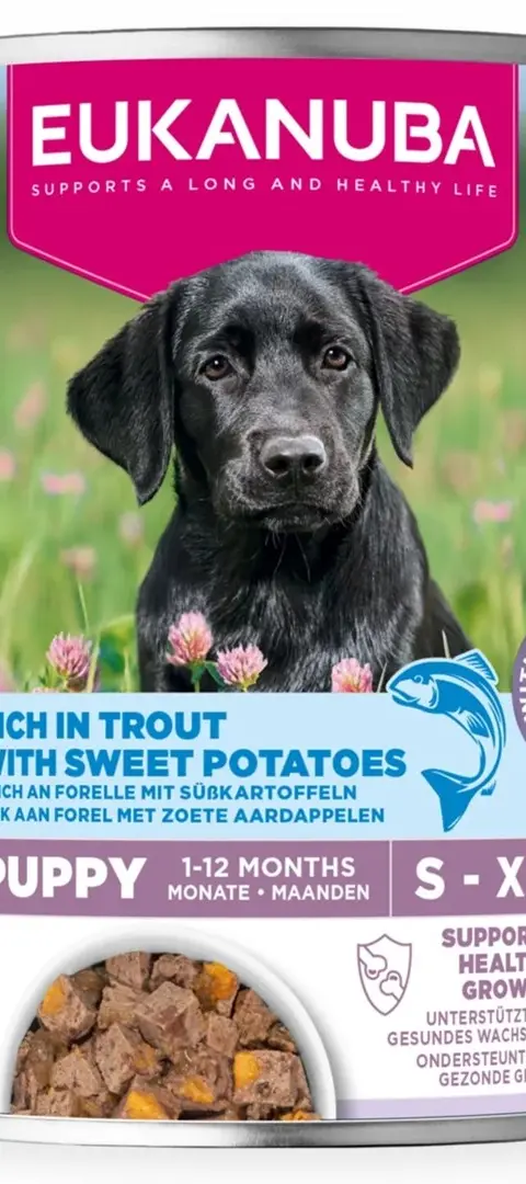 EUKANUBA Life Care Puppy Rich In Trout And Sweet Potatoes - Wet Dog Food - 400g
