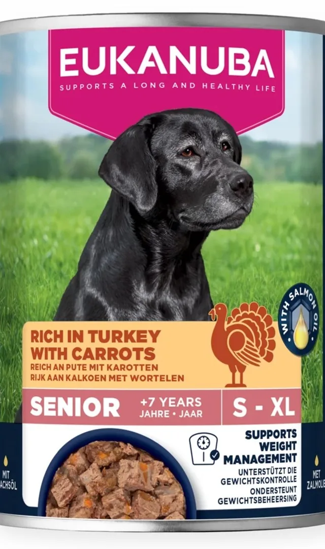 EUKANUBA Life Care Senior Rich In Turkey With Carrots - Wet Dog Food - 400g