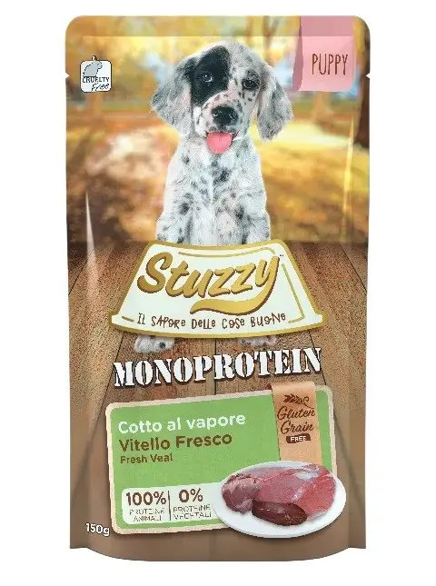 STUZZY Monoprotein Puppy Veal - Wet Dog Food - 150 G