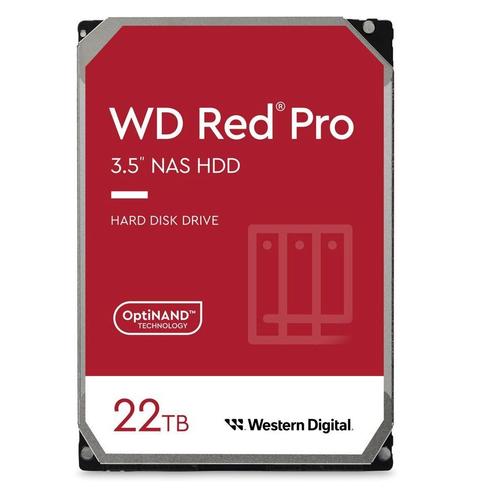 Western Digital Red Pro internal hard drive 22 TB 7200 RPM 512 MB 3.5" Serial ATA III