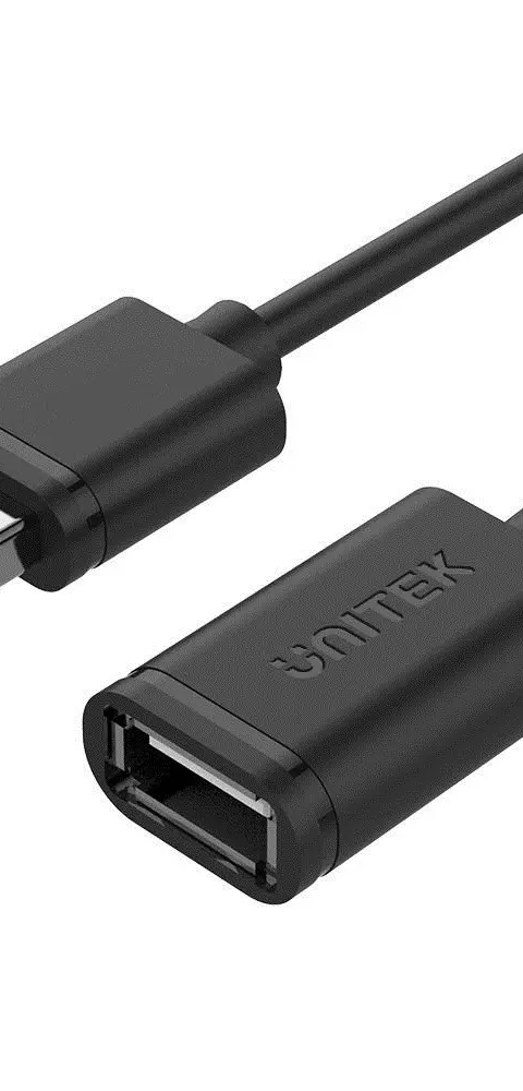 UNITEK Y-C450GBK USB cable USB 2.0 2 m USB A 0.48 Gbit/s Black