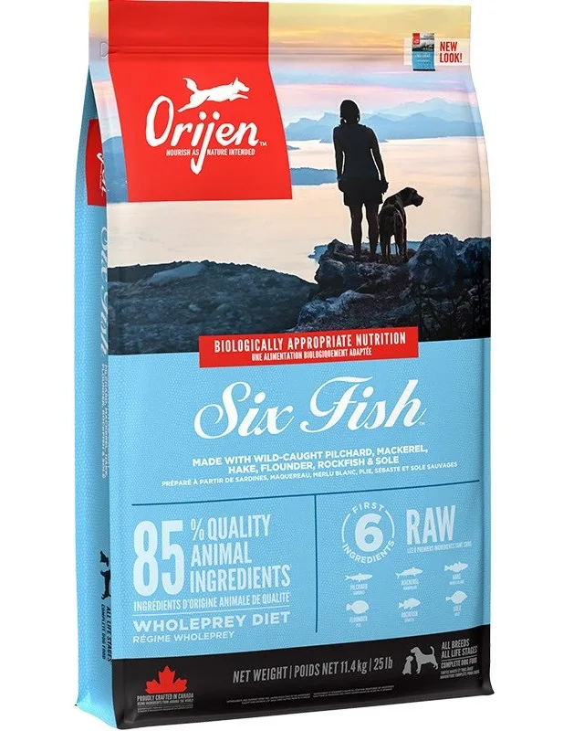 ORIJEN Six Fish - Dry Dog Food - 11 4kg