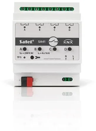 SATEL KNX 4-KanałOwy Aktor PrzełąCzająCy KNX-SA41