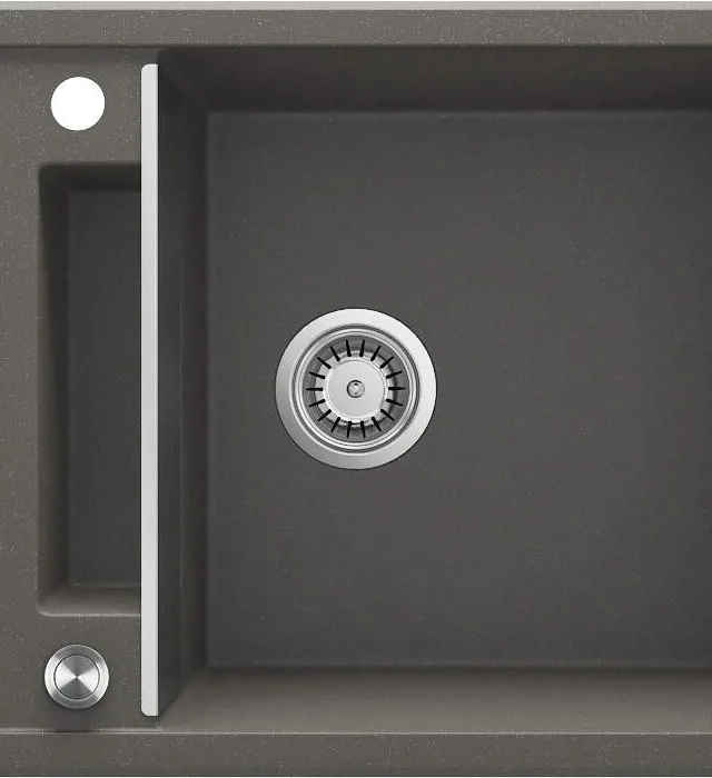 Bowl Magnetic Granite Sink With Drainer 2-