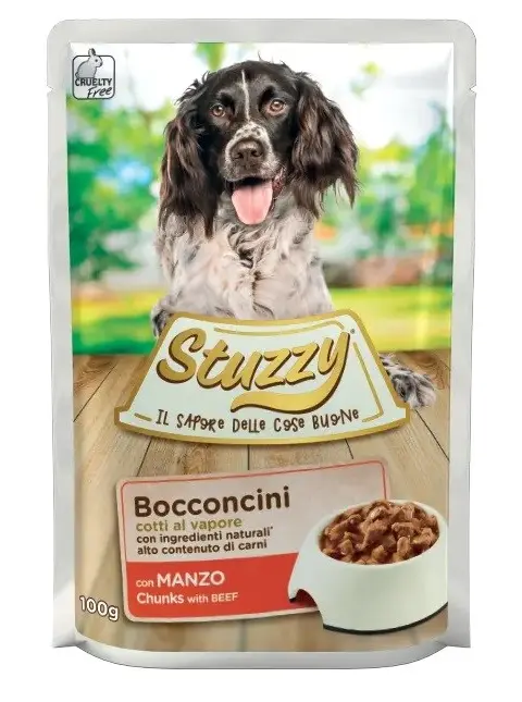 STUZZY Chunks With Beef - Wet Dog Food - 100 G