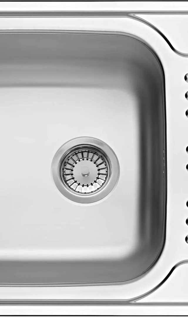 Bowl Steel Sink With Drainer 1-