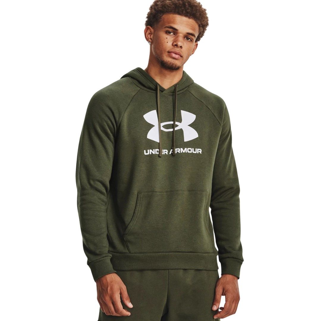 Under Armour Rival Fleece Logo HD Men'S Sweatshirt Olive 1379758 390 L