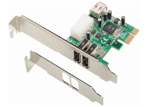 Dawicontrol DC-1394 PCIe FireWire Controller interface cards/adapter IEEE 1394/Firewire