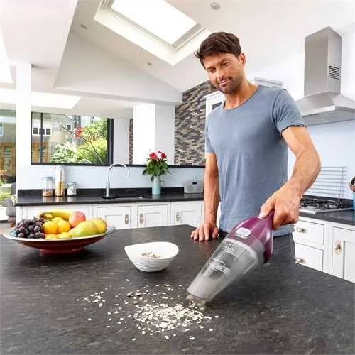 Black Decker NVC115W Handheld Vacuum Grey Purple Bagless