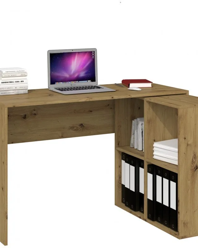 Topeshop PLUS 2X2 ARTISAN Computer Desk Oak Colour
