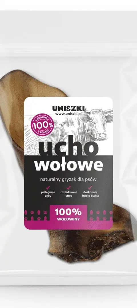 UNISZKI Medium Beef Ear - Dog Treat - 1 Piece
