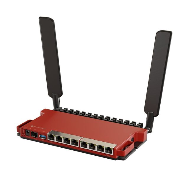 Mikrotik L009UiGS-2HaxD-IN wireless router Gigabit Ethernet Single-band (2.4 GHz) Red