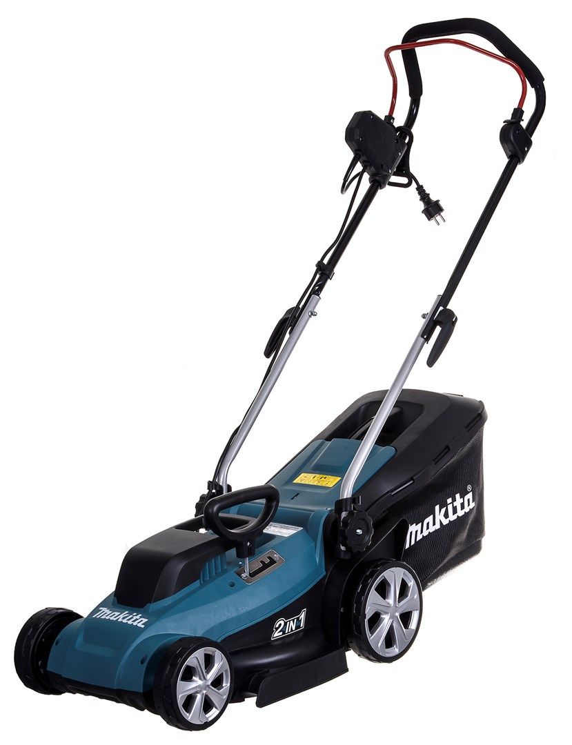 Makita ELM3320 Lawn Mower Walk Behind Lawn Mower Black Turquoise AC