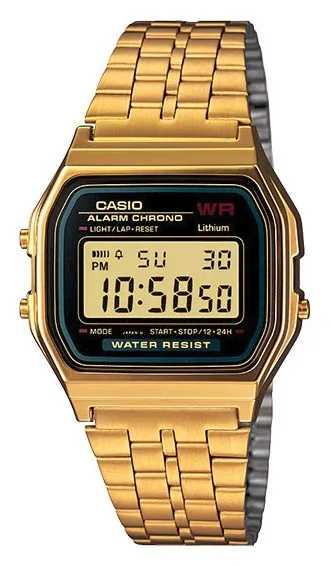 Casio A159WGEA-1 Watch Bracelet Watch Electronic Gold