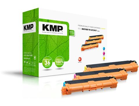KMP 1268,3030 MultiPack Cyan, Magenta, Yellow Ersetzt Brother TN247C, TN247M, TN247Y