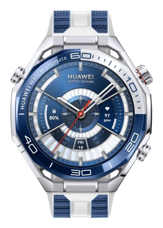 HUAWEI WATCH Ultimate 2 (March-B29),Blue And White Fluoroelast