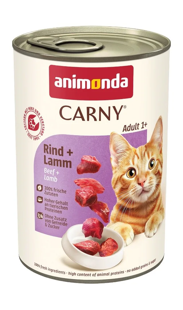 ANIMONDA Carny Adult Beef And Lamb - Wet Cat Food - 400g