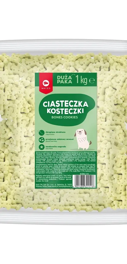 MACED Puppy Mint Bones Cookies - Dog Treat - 1 Kg