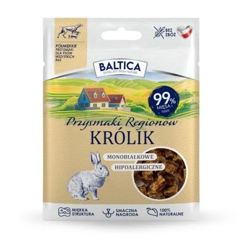 BALTICA Przysmaki RegionóW Monoprotein Rabbit - Dog Treat - 30g
