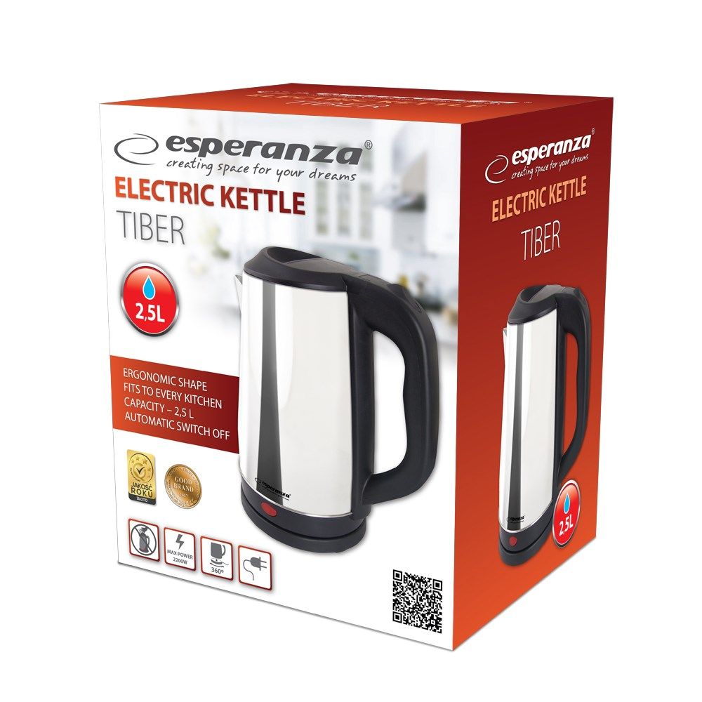 Esperanza EKK036X Electric Kettle 2 5 L 2200 W Inox