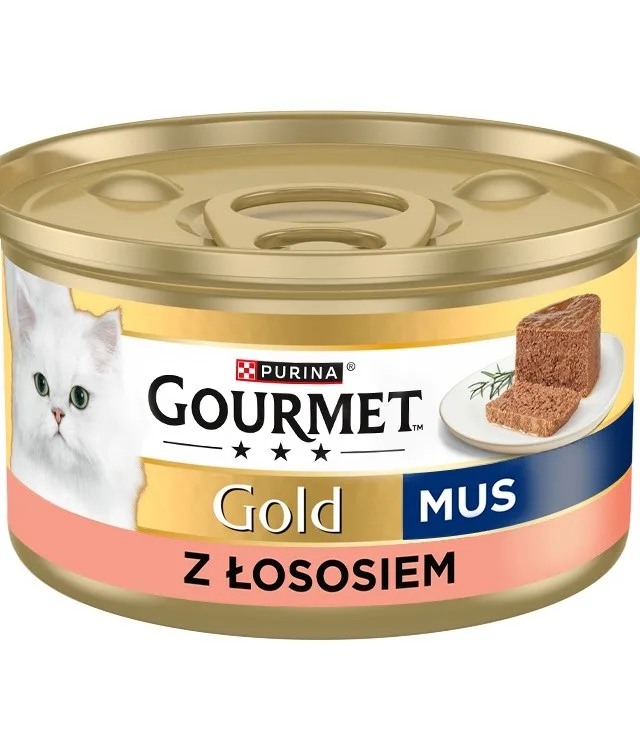 PURINA Gourmet Gold Mousse With Salmon - Wet Cat Food - 85g