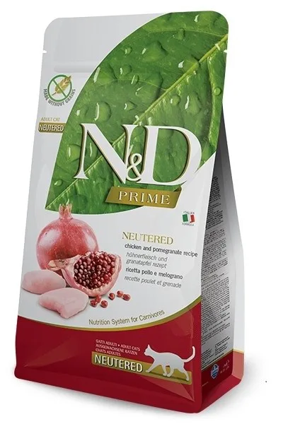 FARMINA N D Prime Cat Neutered Chicken Pomegranate - Dry Cat Food - 5 Kg