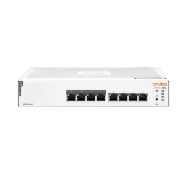Aruba Instant On 1830 8-Port Gb PoE+ 65W Managed Switch