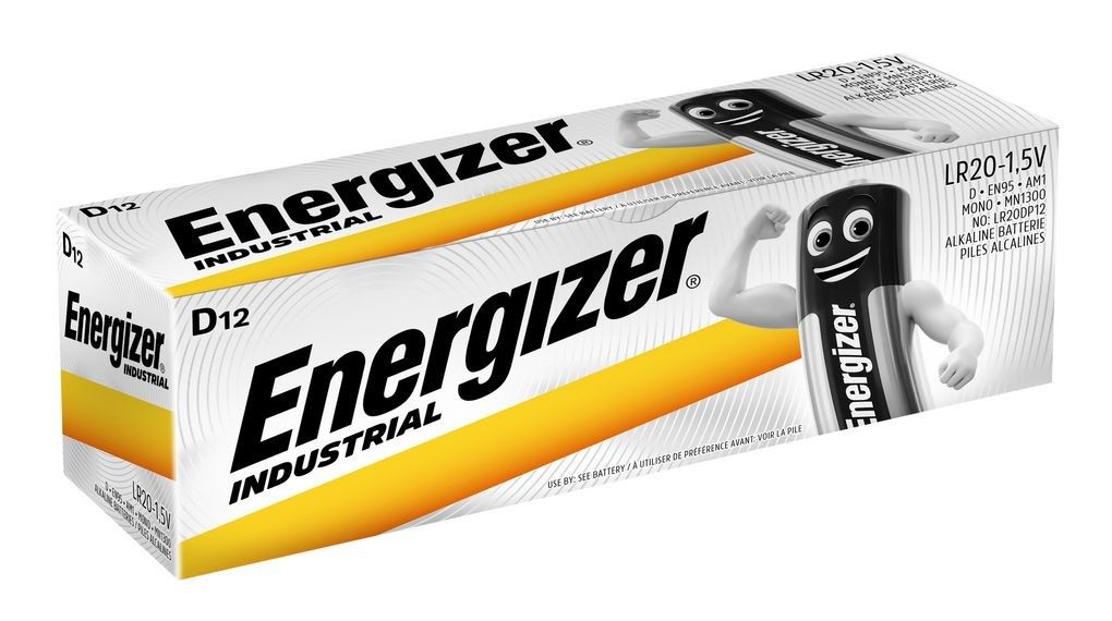 ENERGIZER BATTERIES INDUSTRIAL PRO D LR20 1.5V 12 PCS