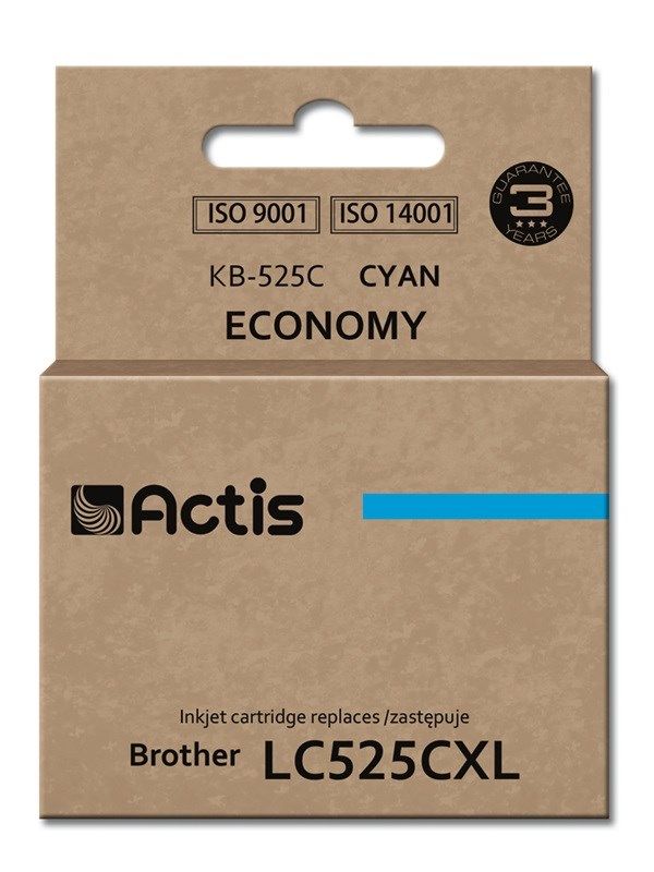 Actis KB-525C Ink (Replacement For Brother LC525C; Standard; 15 Ml; Cyan)