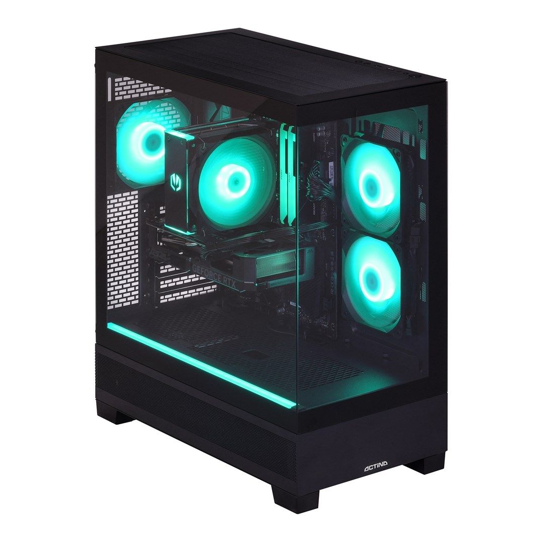 Actina 5901443439202 PC AMD Ryzen™ 5 7500F 16 GB DDR5-SDRAM 1 TB SSD NVIDIA GeForce RTX 5070 Midi Tower Black