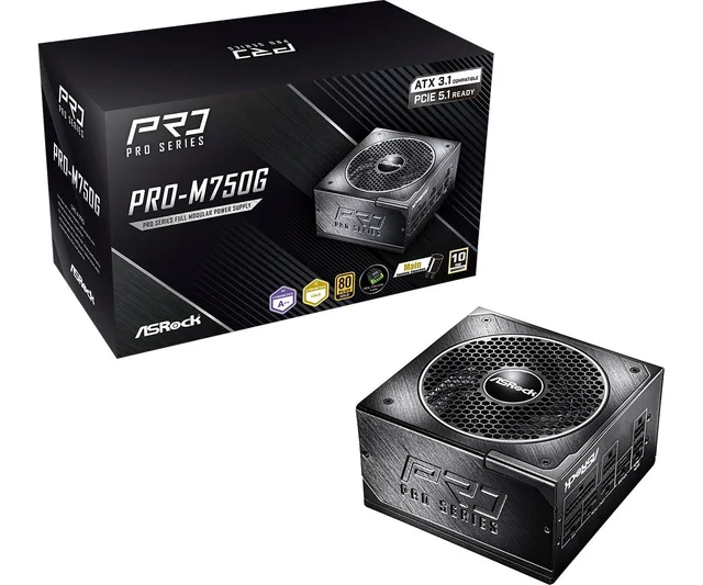 Asrock PRO-M750G 750W 80 PLUS Gold power supply unit