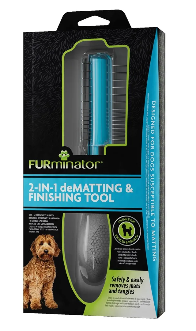 FURminator 2 In 1 - Furminator For Removing Mats And Styling For Dogs