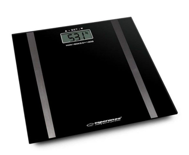 Esperanza EBS018K Personal Scale Rectangle Black Electronic Personal Scale