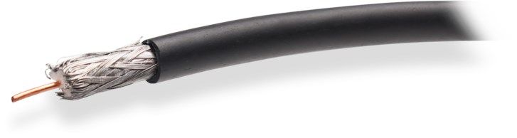 COAXIAL CABLE NS100 TRI GEL-FILLED BLACK - Roll 100m