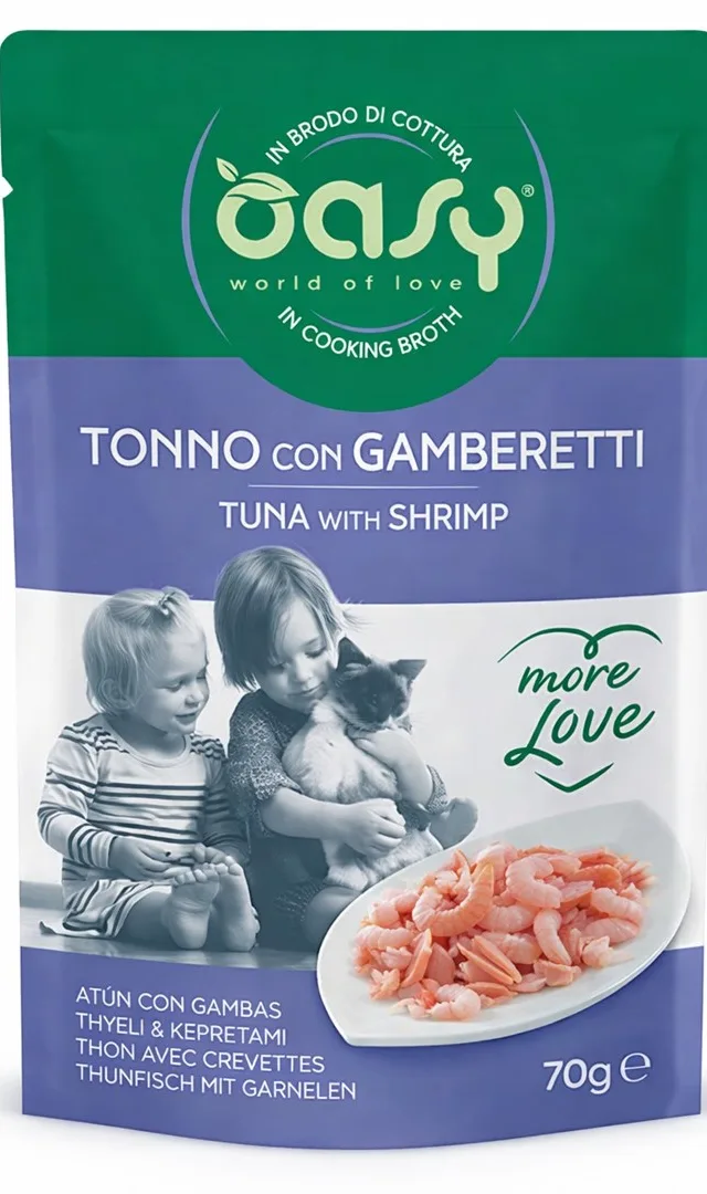 OASY More Love Tuna With Shrimp - Wet Cat Food - 70g