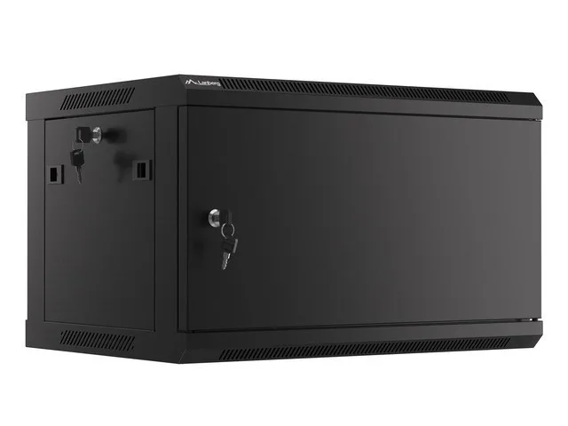 Lanberg WF01-6406-00B Rack Cabinet 6U Wall Mounted Rack Black