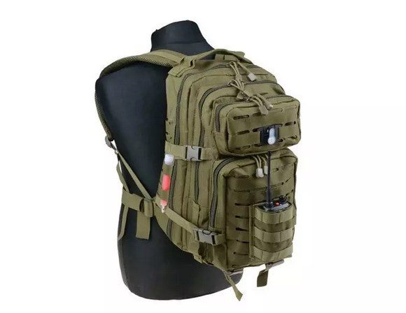 Backpack Type Assault Pack (Laser Cut) - Olive Green