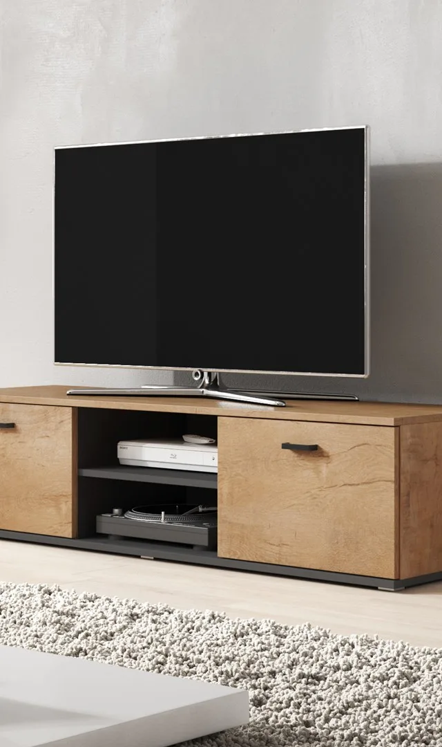 Cama TV Stand SOHO 140 Lefkas Oak/Black