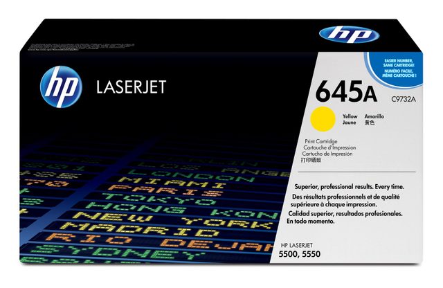 HP 645A Original Colour LaserJet Toner Cartridge C9732A Yellow Standard Capacity 12.000 Pages 1-Pack