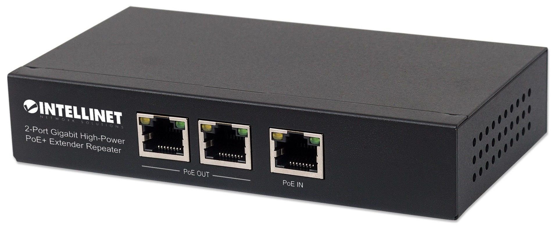INTELLINET PoE Extender 2-Port Gigabit High-Power Bis 100m
