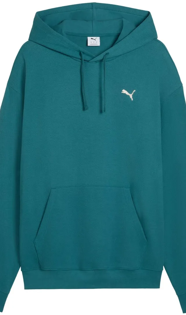 Bluza męska Puma ESS Elevated Relaxed Hoodie zielona 692019 41 M