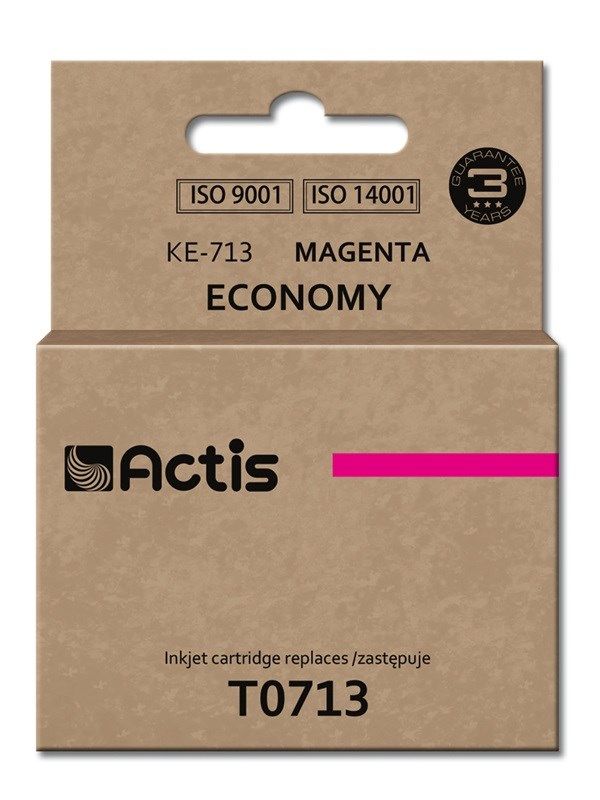 Actis KE-713 Ink (Replacement For Epson T0713 T0893 T1003; Standard; 13 5 Ml; Magenta)