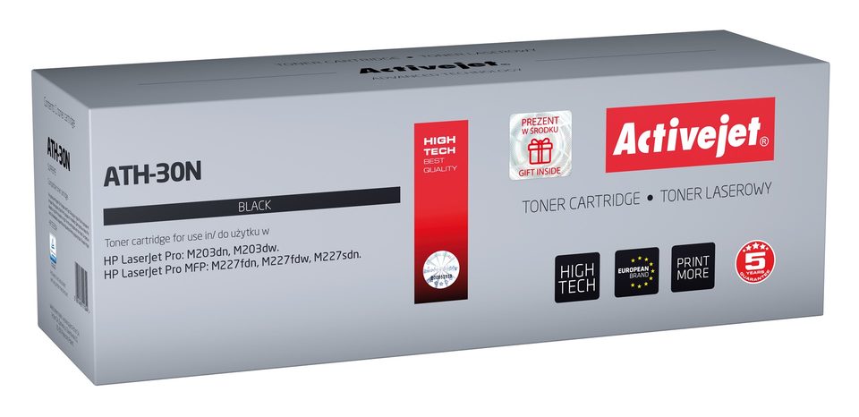 Activejet ATH-30N Toner Replacement For HP 30A CF230A Black