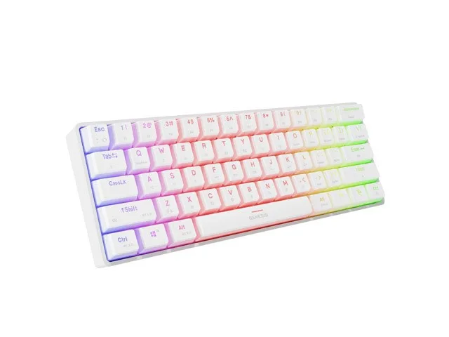 GAMING KEYBOARD GENESIS THOR 660 G2 US WHITE WIRELESS RGB MECHANICAL GATERON RED