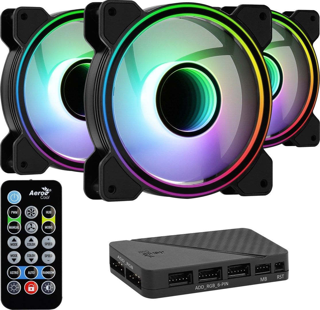 Aerocool Mirage 12 ARGB Pro Cooling Set - Black