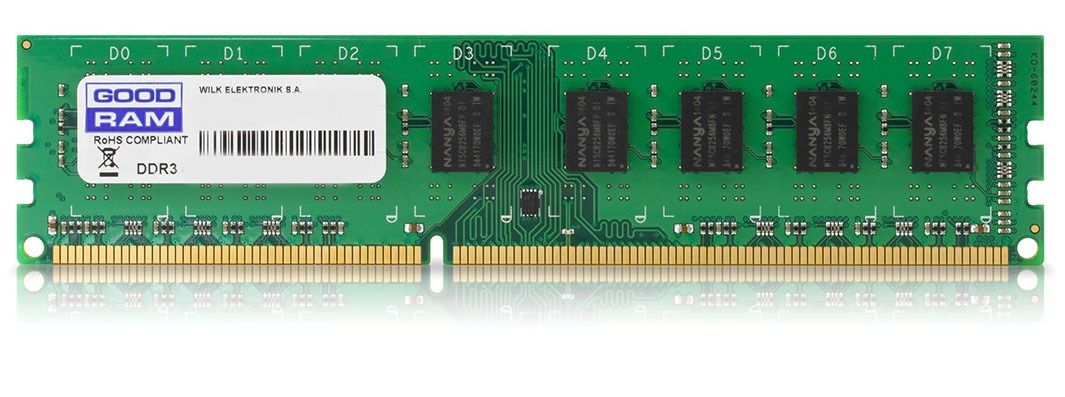 Goodram 4GB PC3-10600 Memory Module 1 X 4 GB DDR3 1333 MHz