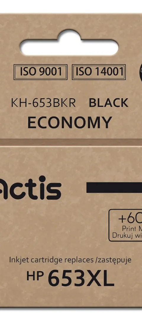 Actis KH-653BKR Ink Cartridge (Replacement For HP 653XL 3YM75AE; Premium; 20ml; 575 Pages; Black)