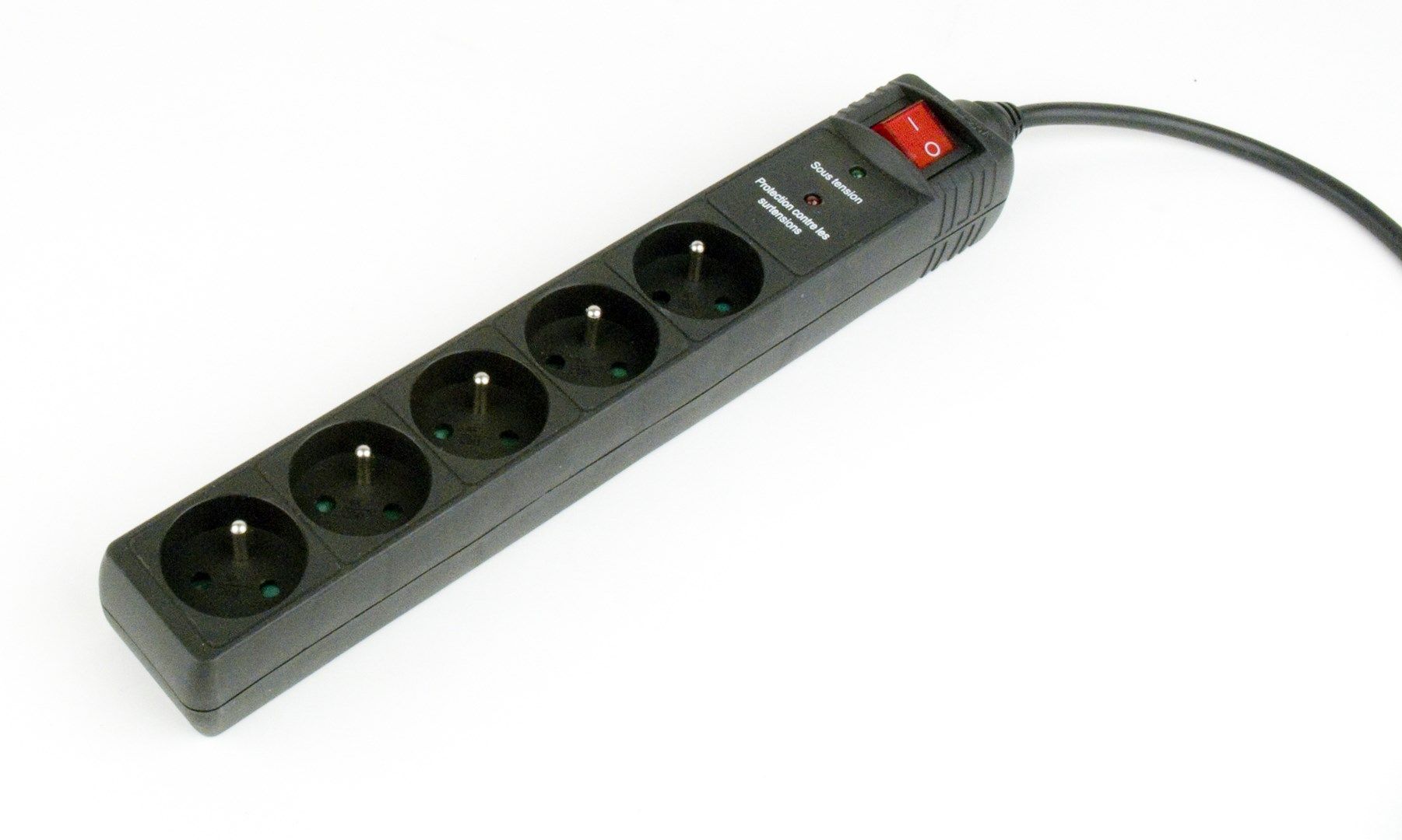 Gembird Surge Protector 5 French Sockets 3 M Black